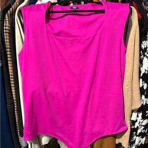 Express Fuchsia Sleeveless Bodysuit